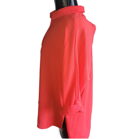 Brody Myles Red Dolman Sleeve Blouse L - Picture 4 of 6